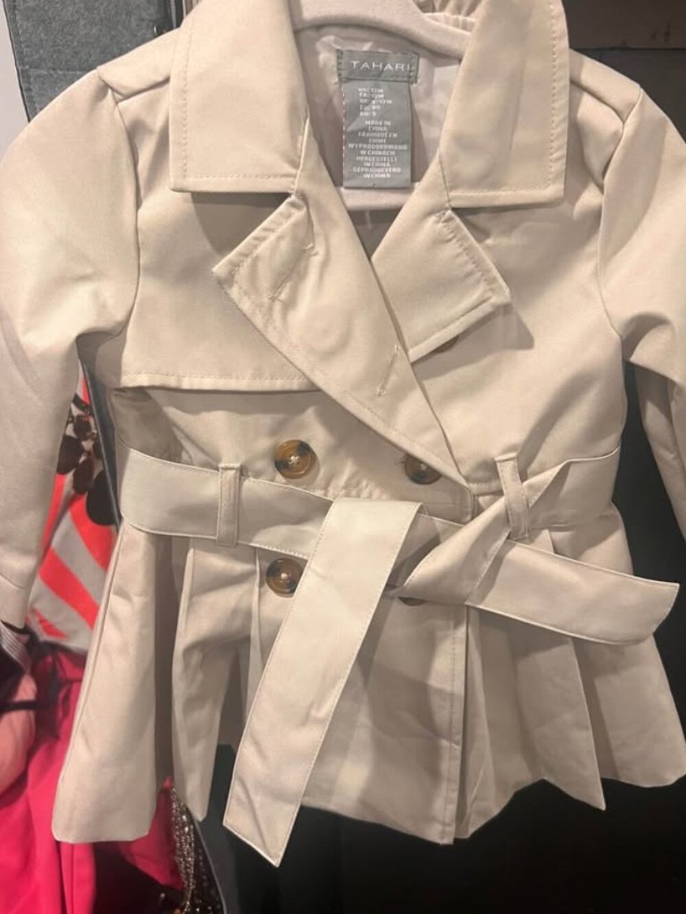 Tahari Baby Trench Coat
